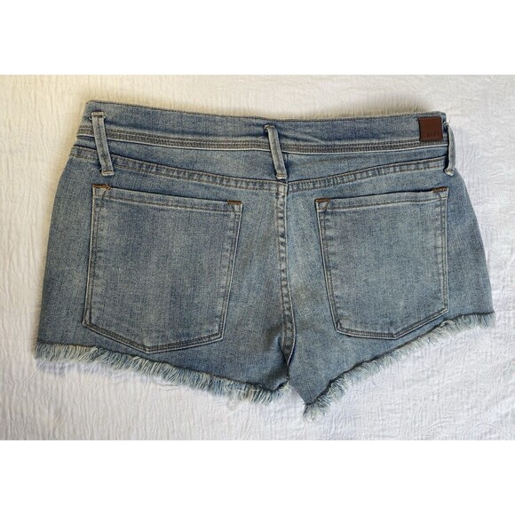 ROXY Juniors Size 9/29 Embroidered BOHO Southwest Print Jeans Shorts Frayed Hems - Picture 6 of 14